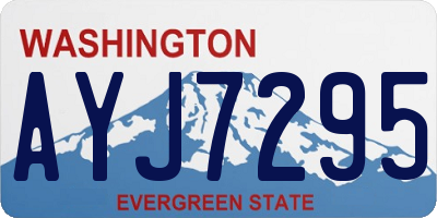 WA license plate AYJ7295