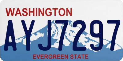 WA license plate AYJ7297
