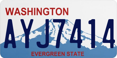 WA license plate AYJ7414