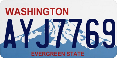 WA license plate AYJ7769