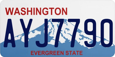 WA license plate AYJ7790