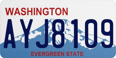 WA license plate AYJ8109