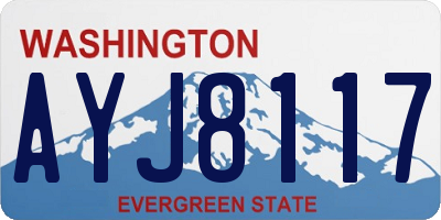 WA license plate AYJ8117