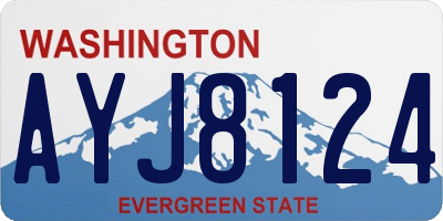 WA license plate AYJ8124