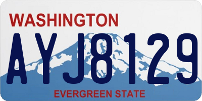 WA license plate AYJ8129