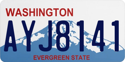 WA license plate AYJ8141