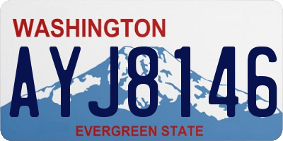 WA license plate AYJ8146