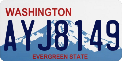 WA license plate AYJ8149