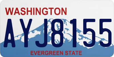 WA license plate AYJ8155