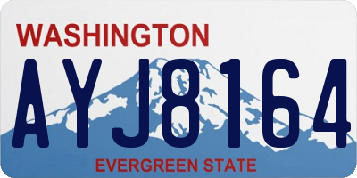 WA license plate AYJ8164