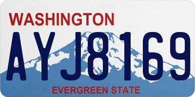 WA license plate AYJ8169