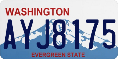 WA license plate AYJ8175