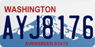 WA license plate AYJ8176