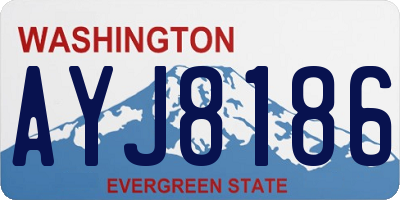 WA license plate AYJ8186