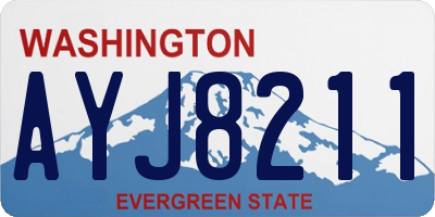 WA license plate AYJ8211