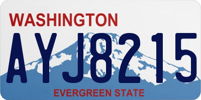 WA license plate AYJ8215
