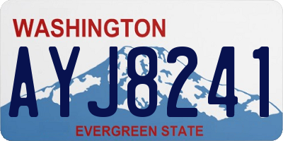 WA license plate AYJ8241