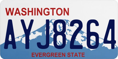 WA license plate AYJ8264