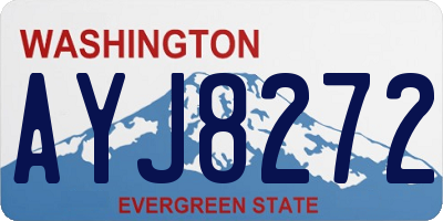 WA license plate AYJ8272