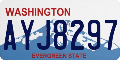 WA license plate AYJ8297