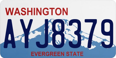 WA license plate AYJ8379