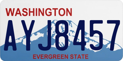 WA license plate AYJ8457