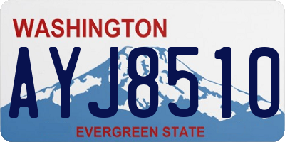 WA license plate AYJ8510