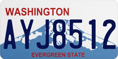 WA license plate AYJ8512