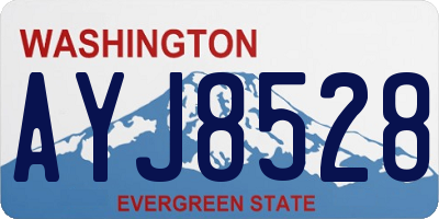 WA license plate AYJ8528