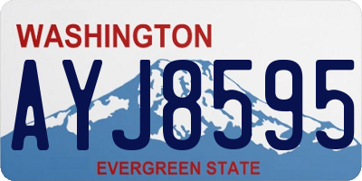 WA license plate AYJ8595