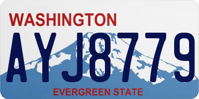 WA license plate AYJ8779