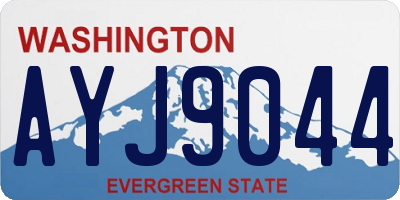 WA license plate AYJ9044