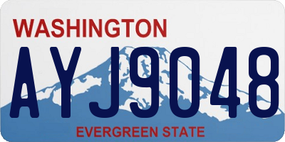 WA license plate AYJ9048