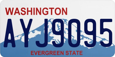 WA license plate AYJ9095