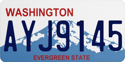 WA license plate AYJ9145
