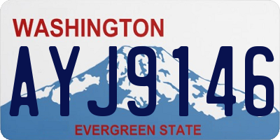 WA license plate AYJ9146