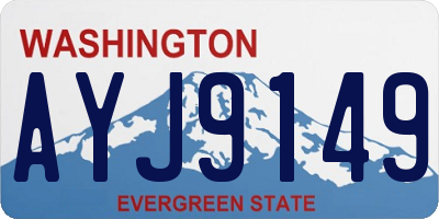 WA license plate AYJ9149