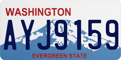 WA license plate AYJ9159