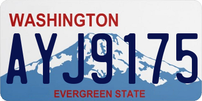 WA license plate AYJ9175