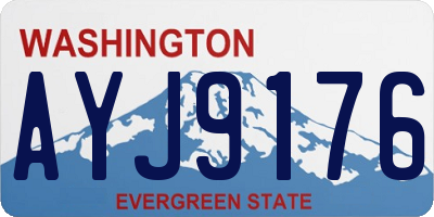 WA license plate AYJ9176