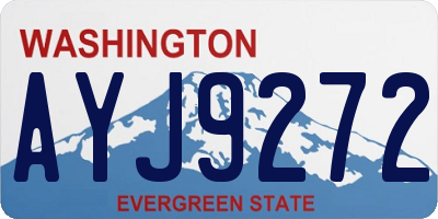 WA license plate AYJ9272