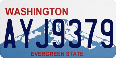 WA license plate AYJ9379