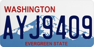 WA license plate AYJ9409