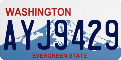 WA license plate AYJ9429