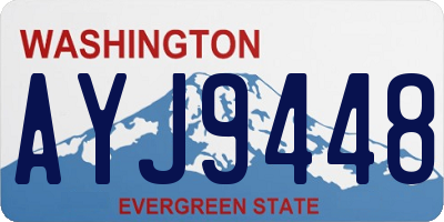 WA license plate AYJ9448
