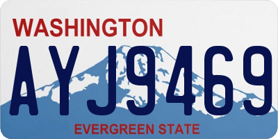WA license plate AYJ9469