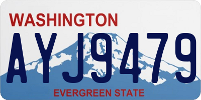 WA license plate AYJ9479