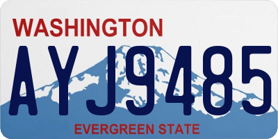 WA license plate AYJ9485