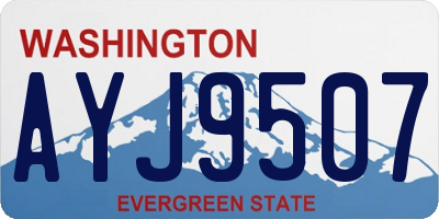 WA license plate AYJ9507