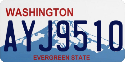 WA license plate AYJ9510